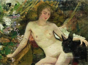  modelo - el modelo Ilya Repin desnudo impresionista